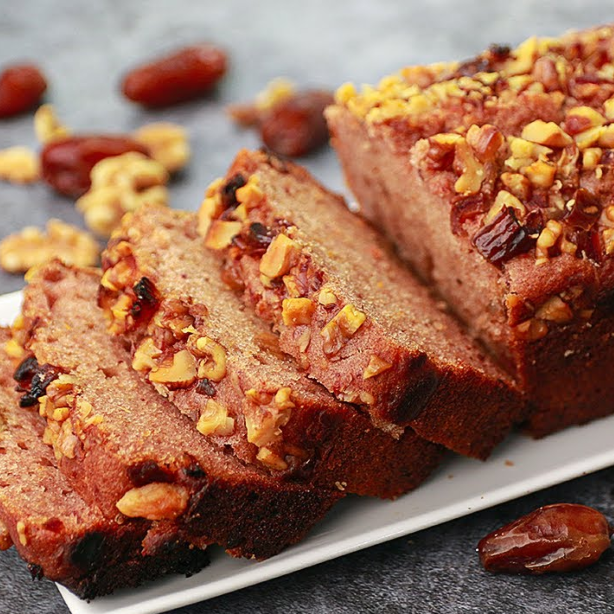 Dates & Walnut Cake